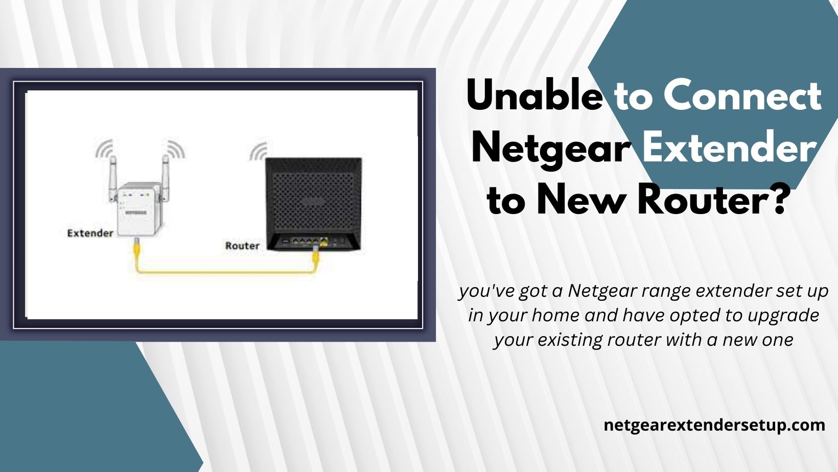Read more about the article Unable to Connect Netgear Extender to New Router? Let’s Provide Assistance!