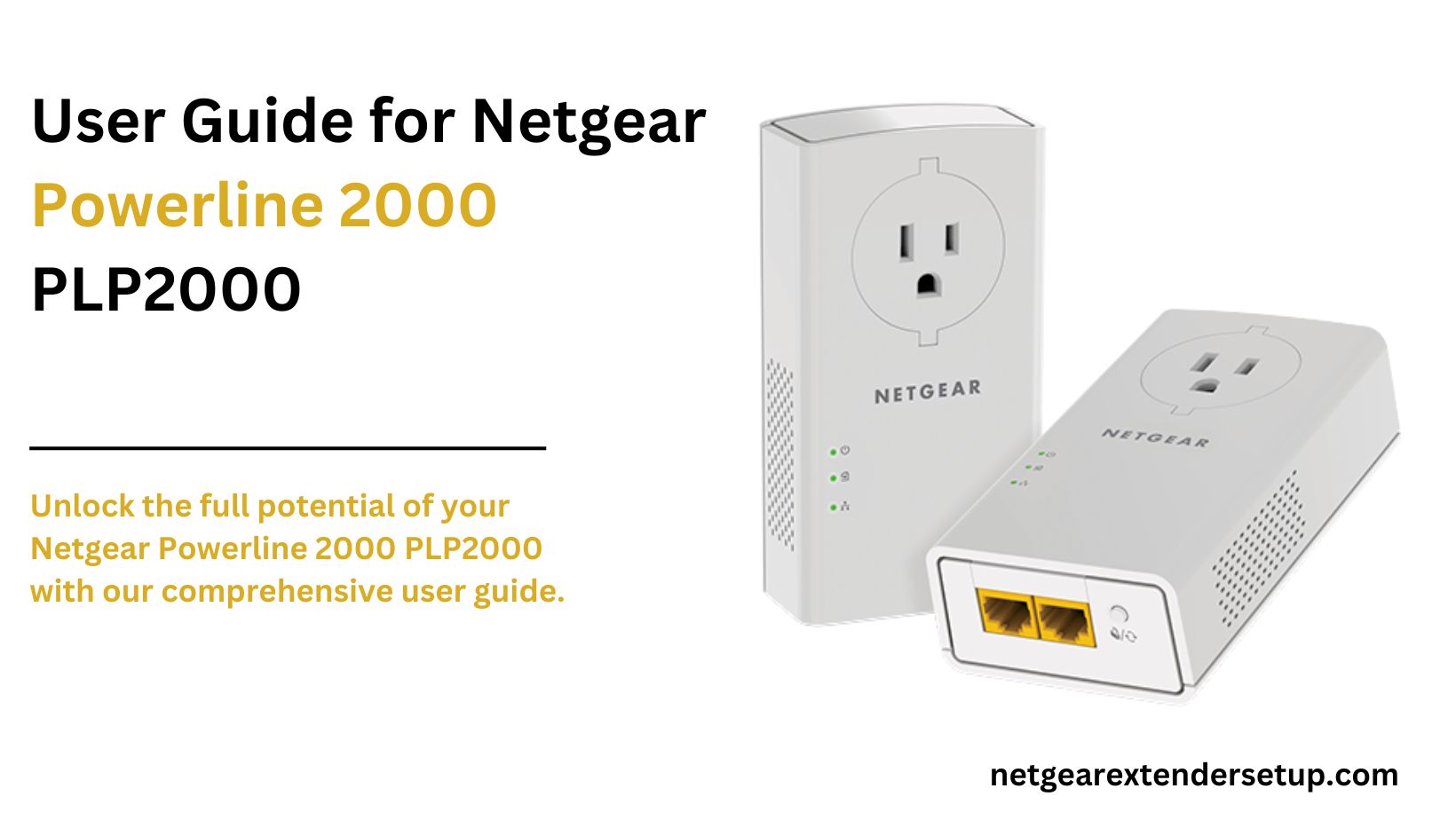 Read more about the article User Guide for Netgear Powerline 2000 PLP2000