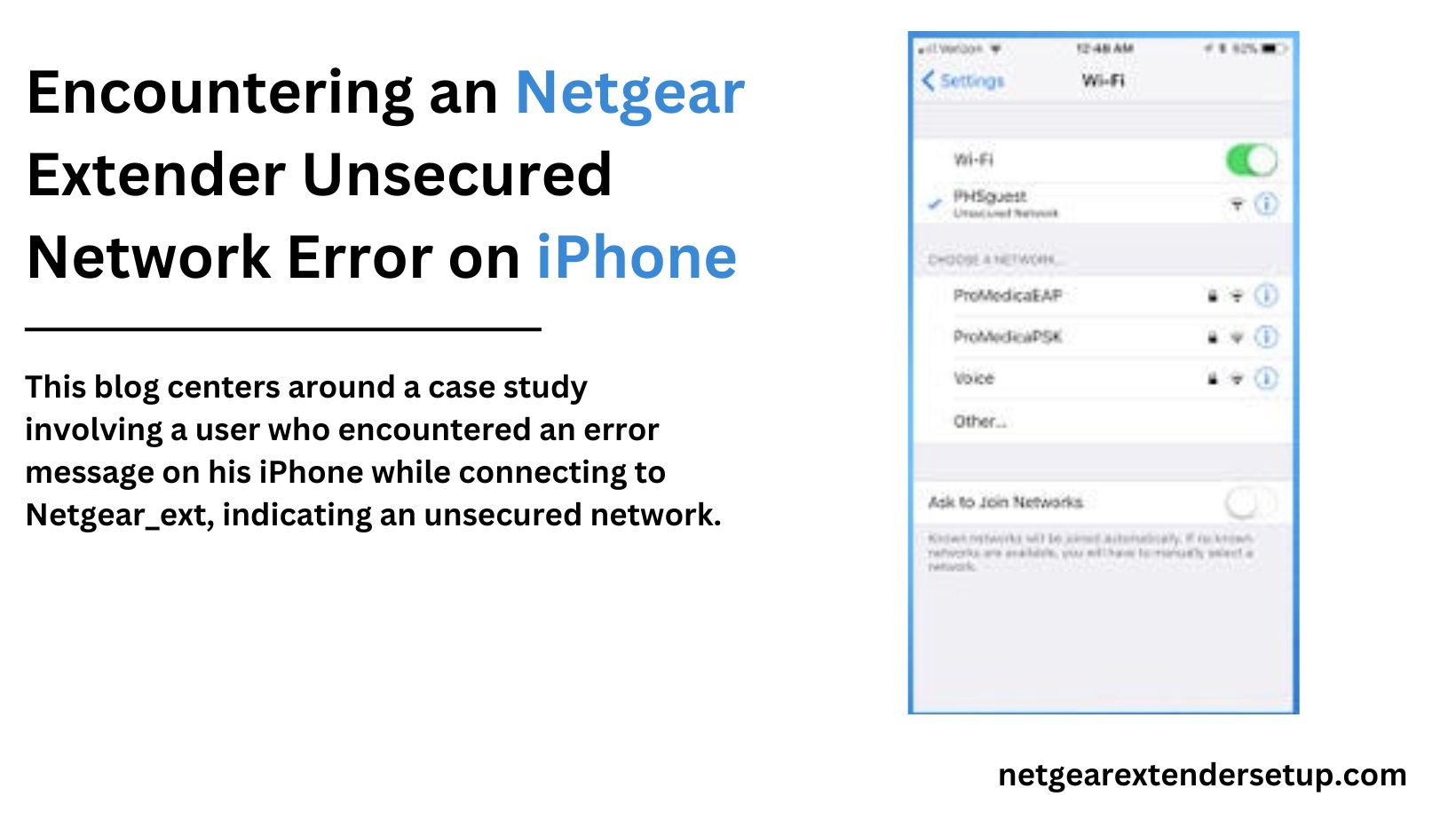 You are currently viewing Encountering an Netgear Extender Unsecured Network Error on iPhone