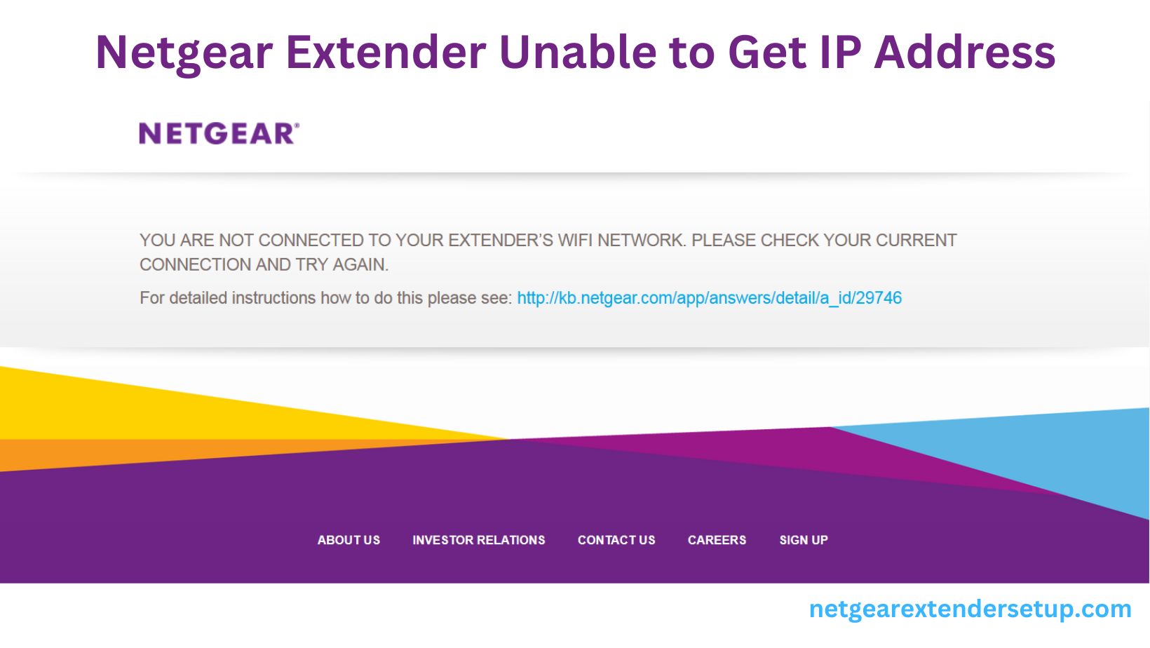 You are currently viewing Netgear Extender Unable to Get IP Address: How to Resolve